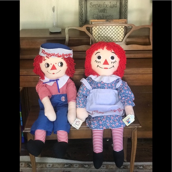Johnny Gruelle Applause Other - Rare 1980 Johnny Gruelle 36”Raggedy Ann& Andy NWT